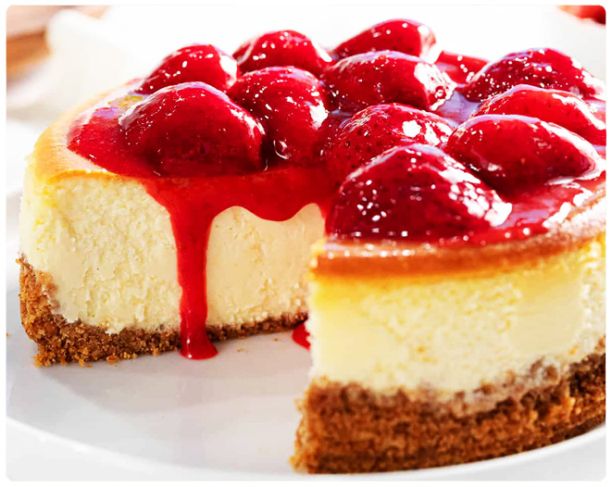 Homemade Strawberry Cheesecake