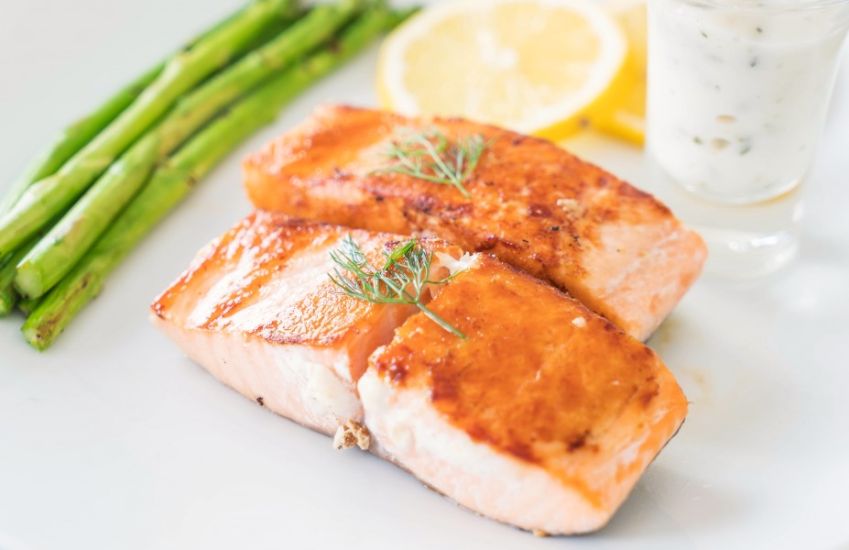 Baked Fresh Salmon (2 Slices)