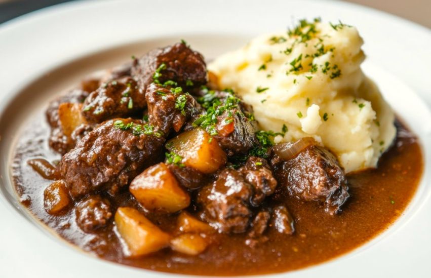 Beef Goulash with Mash Potato