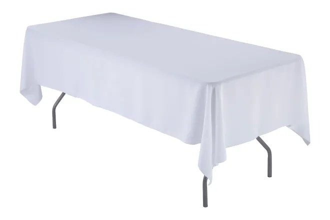 Hire of White Fabric Table Cloth