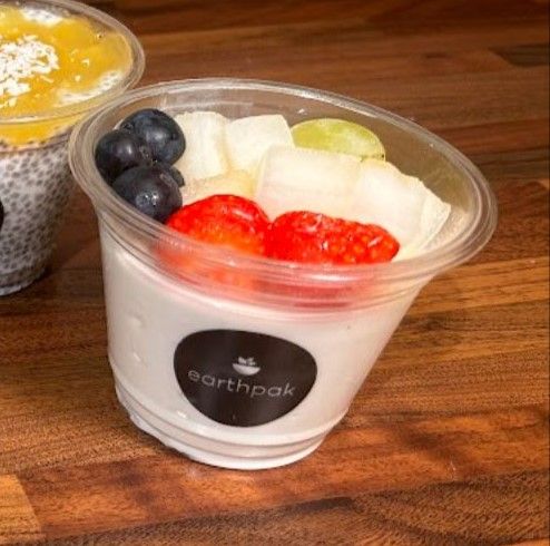 Greek Style Yogurt with Fresh Fruits Pot