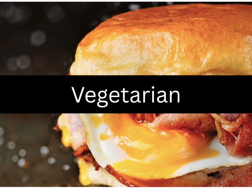 Vegetarian Breakfast Roll or Bap