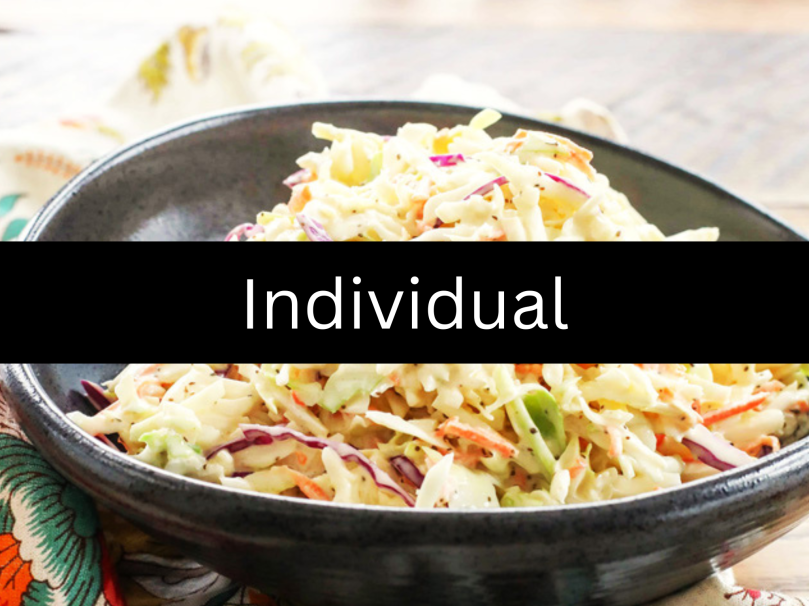 Fresh Homemade Coleslaw Salad (Individual)