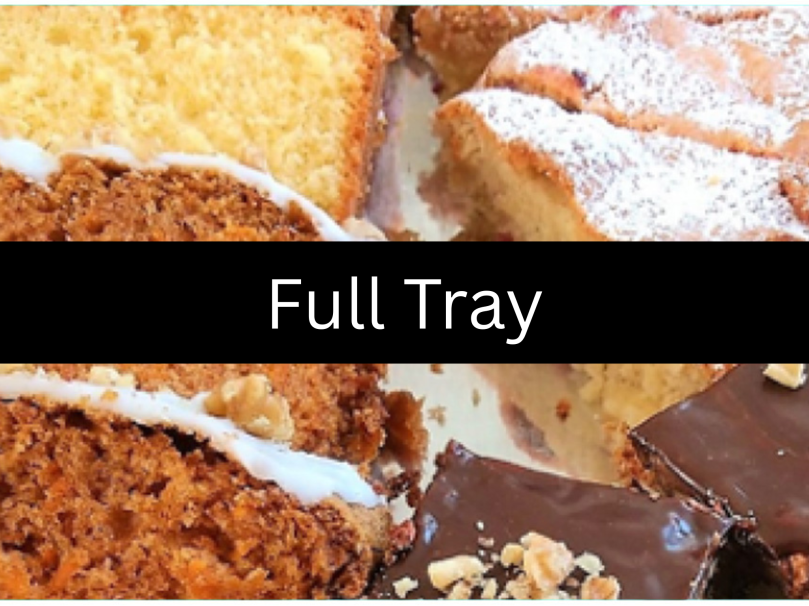 Tray of Favourite Homemade Cake Selection