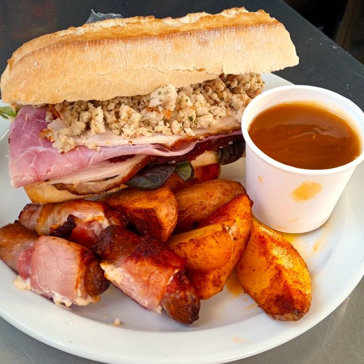 Hot Christmas Sandwich Buffet