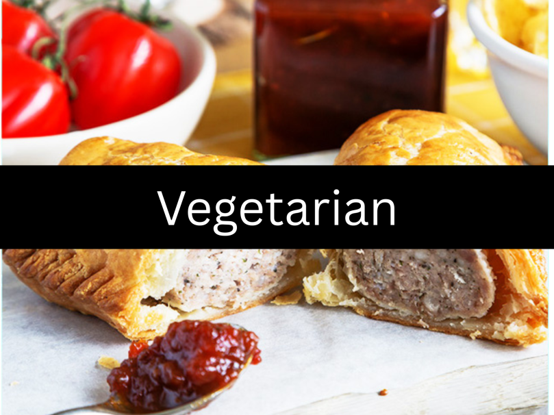 Gourmet Homemade Vegetarian Sausage Roll 