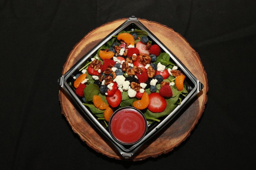 Baby Spinach, Berry & Walnut Salad