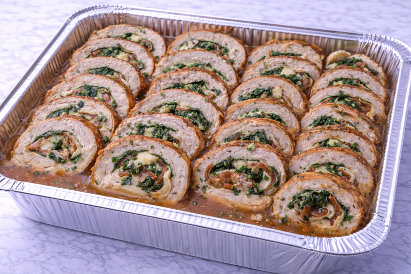 Stuffed Roast Pork Loin Au Jus