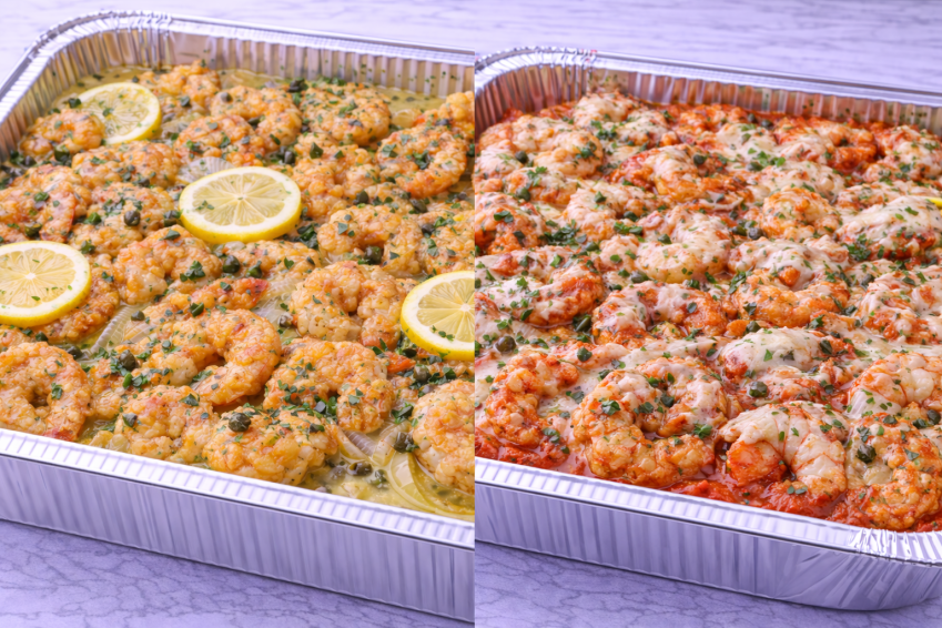 Shrimp Francaise or Parmigiana