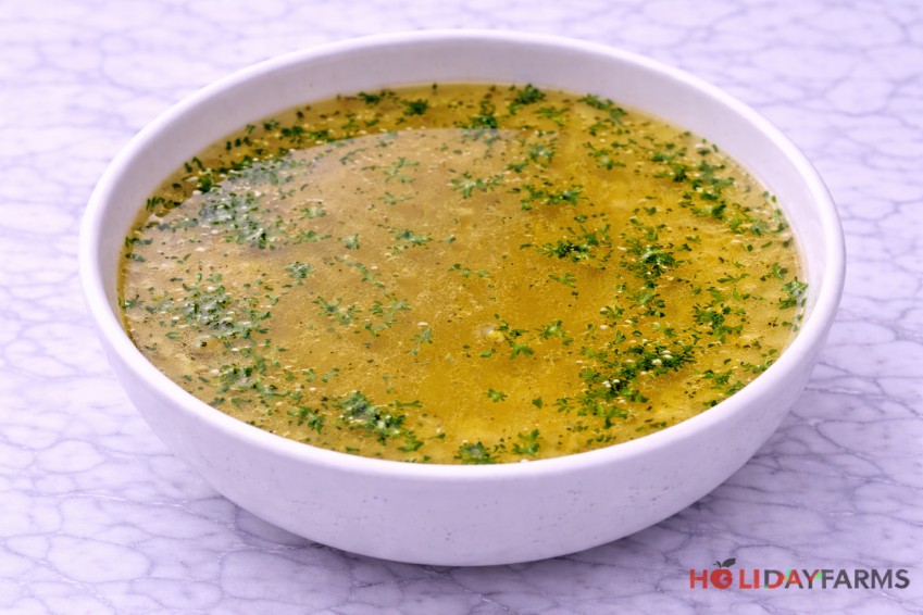 Clear Chicken Soup (per QT)