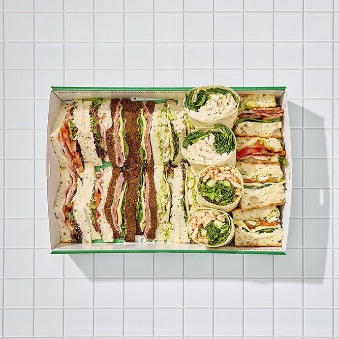 Assorted Sarnie, Wrap & Focaccia Platter with extra veg (Small)
