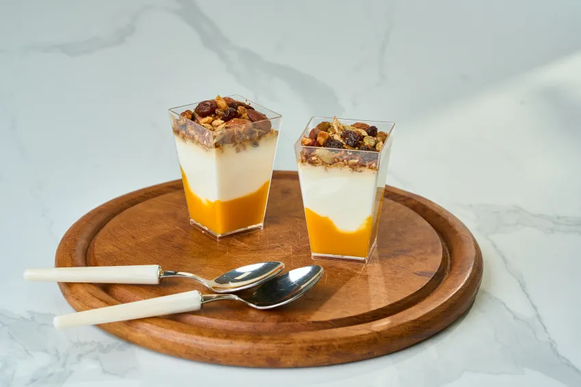 Mango Peach Parfait