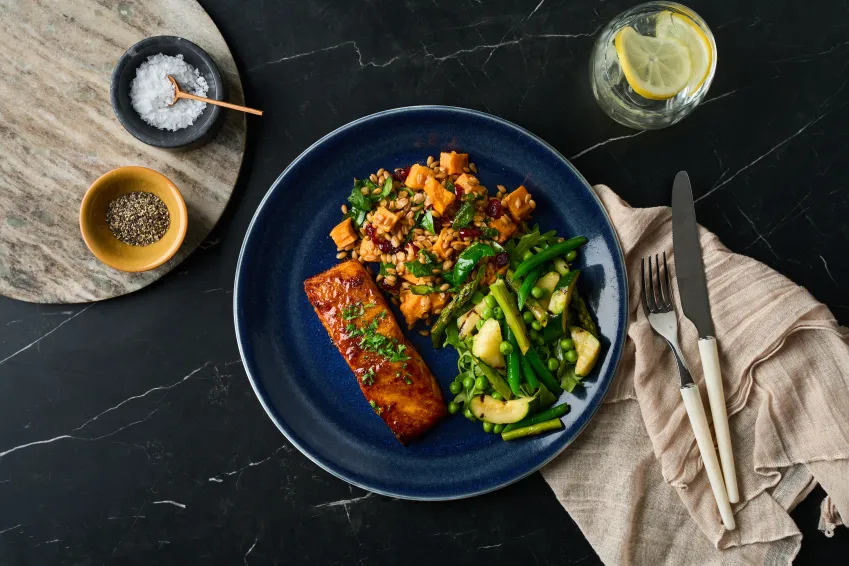 Honey and Harissa Salmon Hot Protein