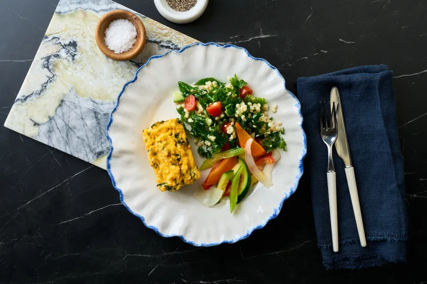 Hot Sweet Corn Tofu Bake
