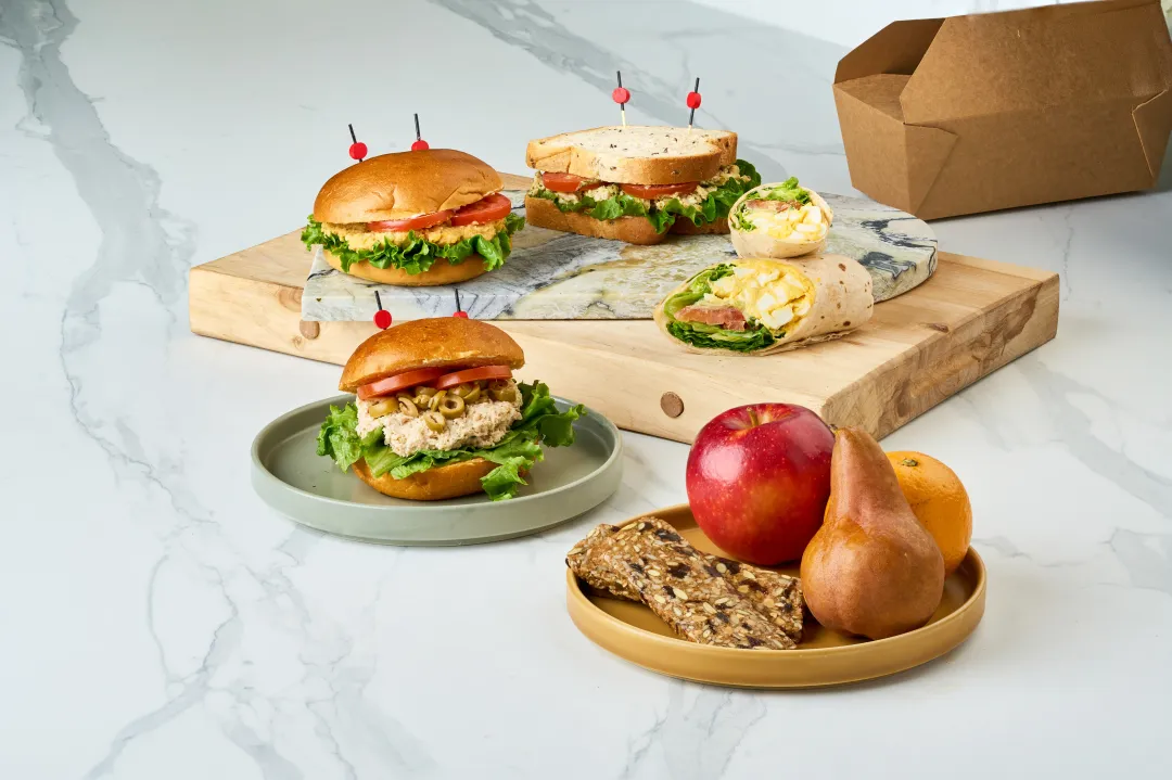 Cafe Deli Salad Sandwich Lunch Box