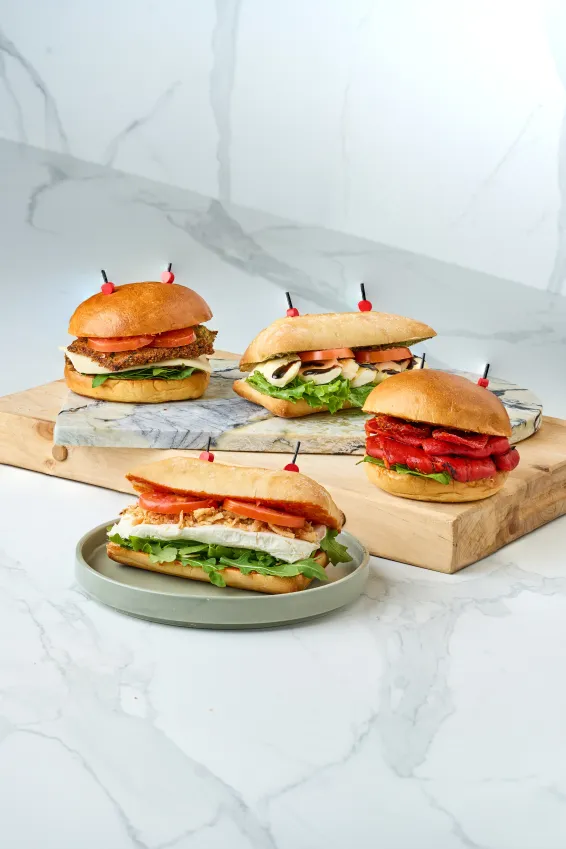 Assorted Gluten-Friendly Sandwiches and Tortilla Wraps