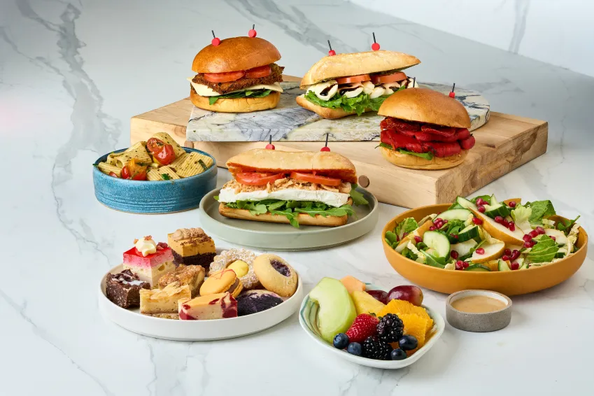 Business Class Gluten-Friendly Sandwich Lunch