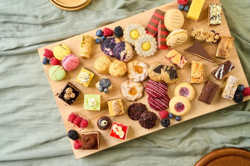 Assorted Squares and Pastries