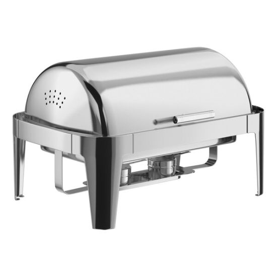 Full Size Chrome Roll Top Chafer Rental