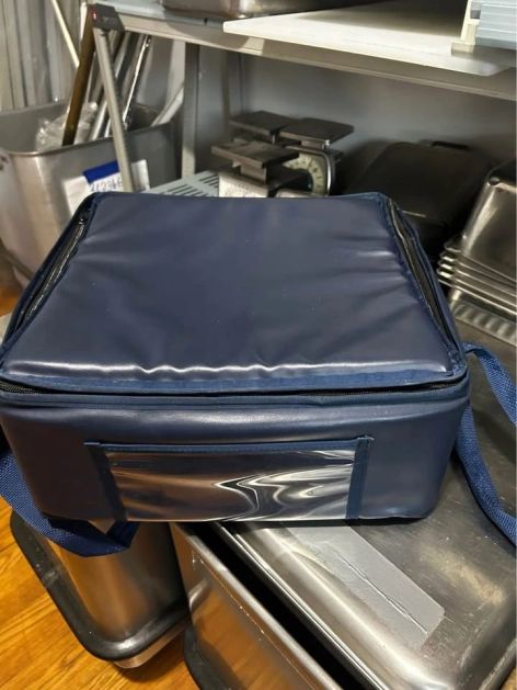 Large Heavy Blue Insulated Food Transportation Bag 