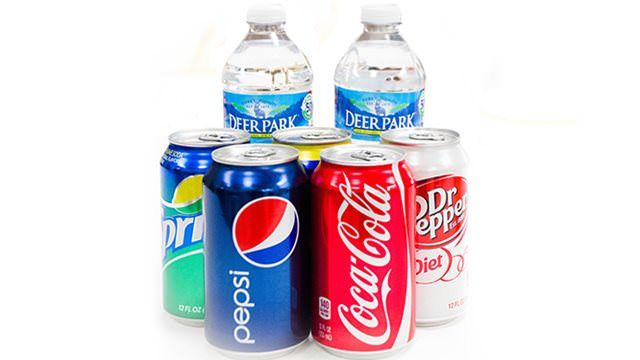 Beverages Assorted Sodas & Bottled Water