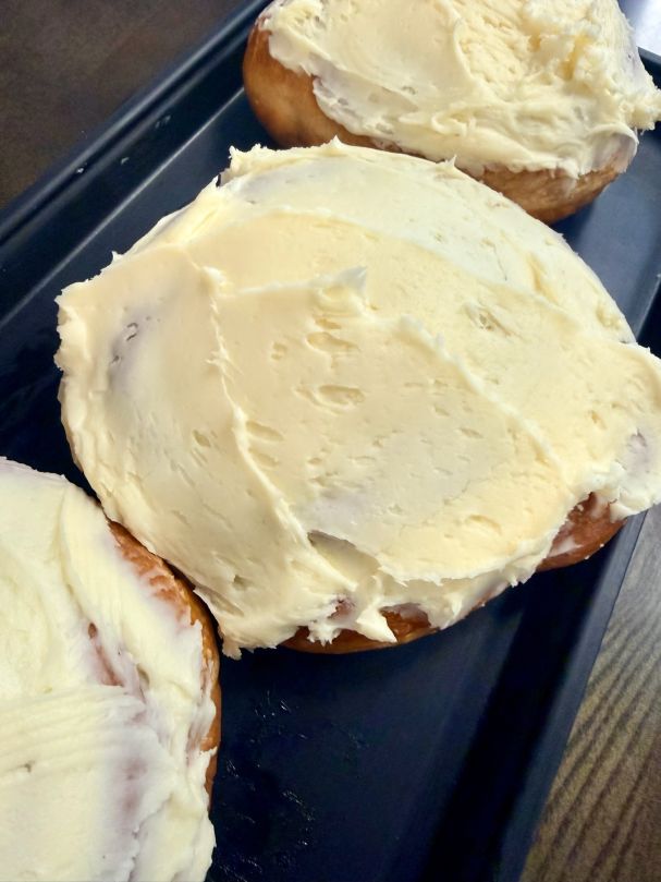 Cream Cheese Frosted Cinnamon Bun
