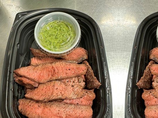 Flat Iron Steak Aji Verde
