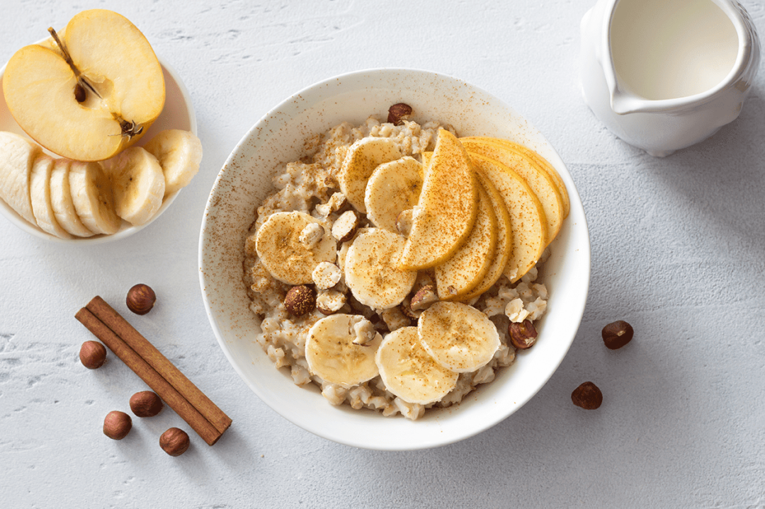 oatmeal with toppings