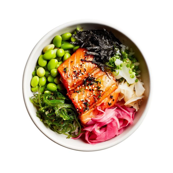 salmon quinoa bowl