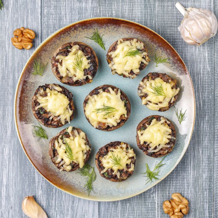 stuffed portobello mushroom