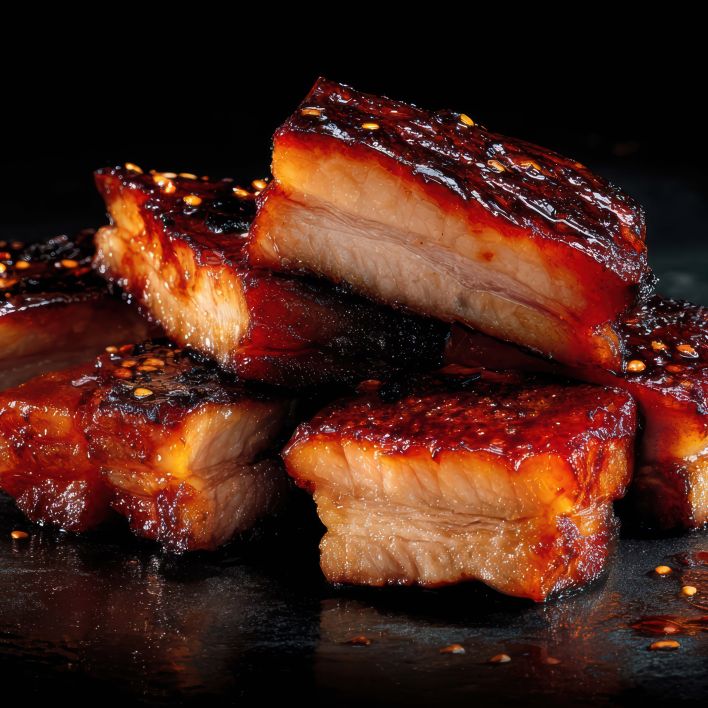 honey-barbecue double cut boneless pork chop