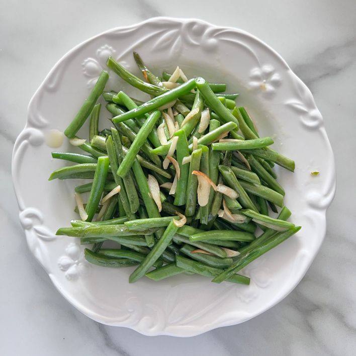 green beans almondine