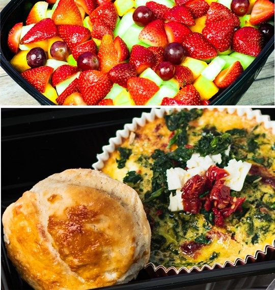 23rd Street Casseroles With Fresh Fruit Salad & Buttermilk Biscuits