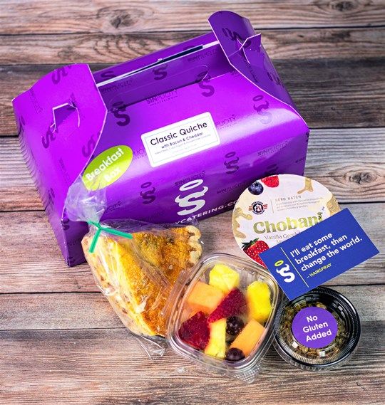 Hearty Breakfast Box: Quiche-in-a-Box