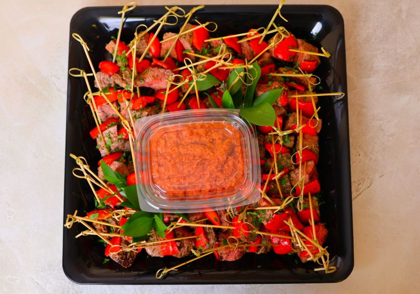 One-Bite Beef Kabobs (Cold)