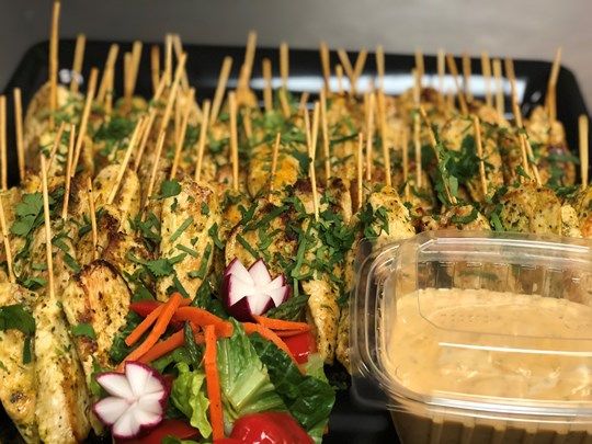 Red Curry-Spiced Chicken Skewers (Cold)