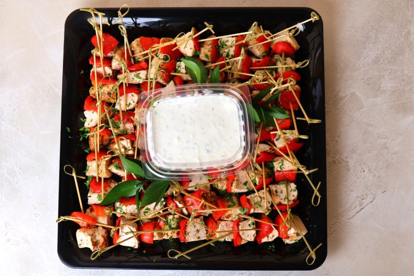 One-Bite Chicken Kabobs (Cold)