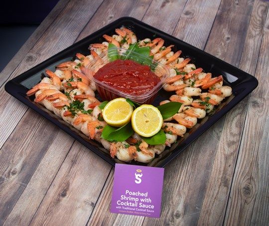 Poached Shrimp With Cocktail Sauce (Cold)