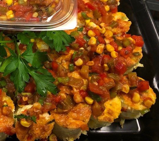 Vegetarian Poblano & Toasted Corn Tamale Tarts With Rosemary (Cold)