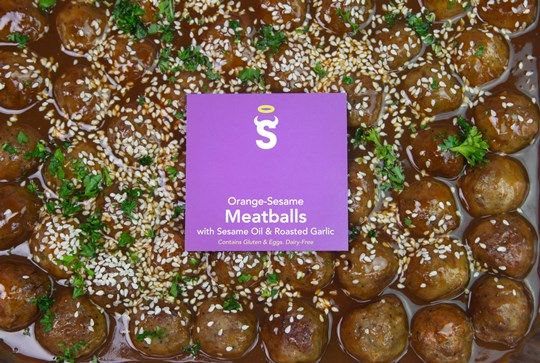 Indonesian Orange Sesame Meatballs (Hot)