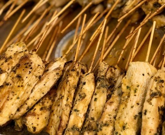 Tequila-Lime Chicken Skewers (Hot)