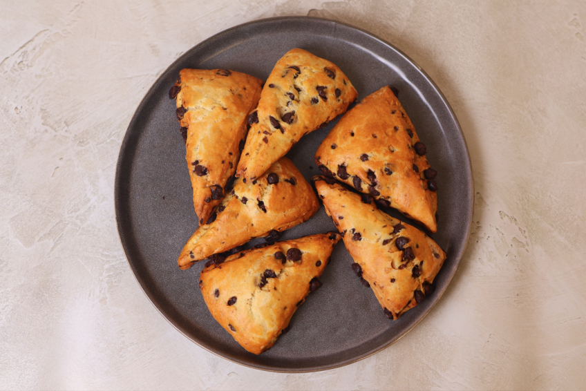 High Protein Chocolate Chip Scones