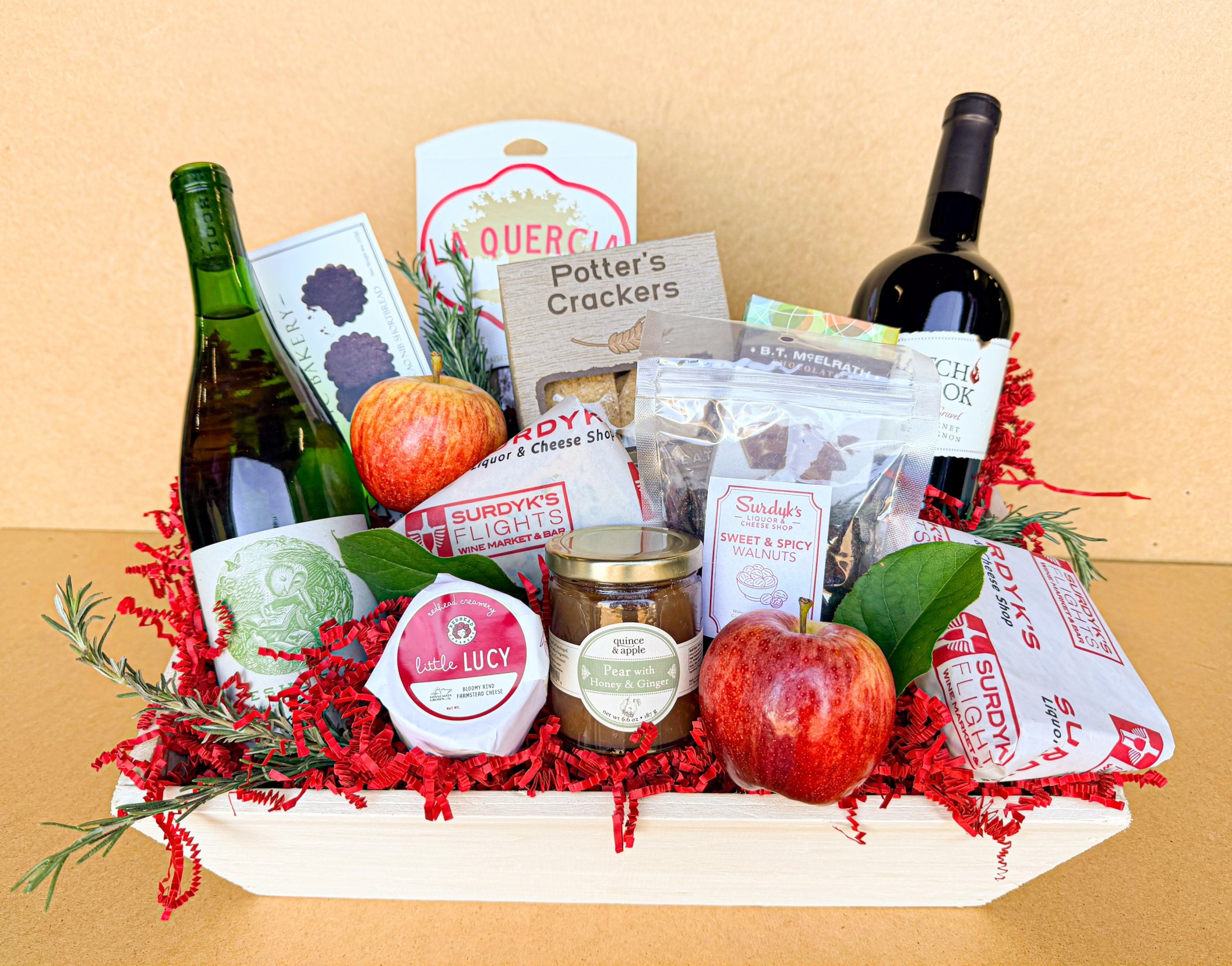 Wine & Cheese Gift Basket