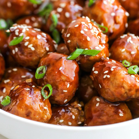Saucy Sesame Meatballs