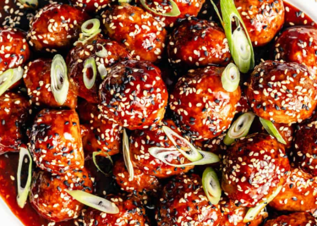 Lingonberry-Ginger Beef Meatballs