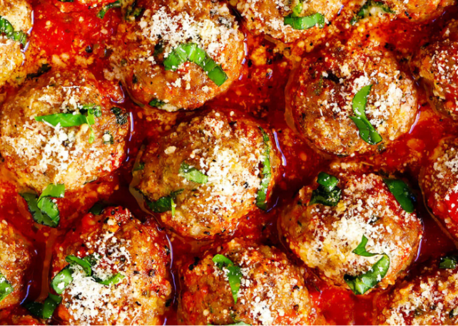 Italian Beef Meatballs with Marinara