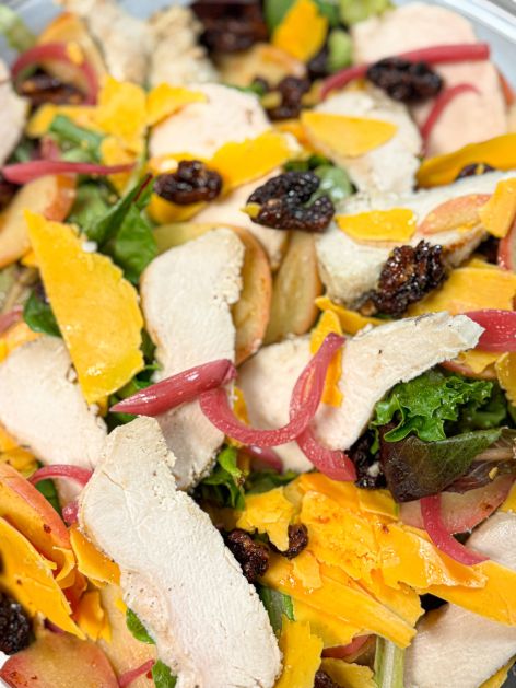 Seasonal Green Salad Entrée: Harvest Apple-Cheddar