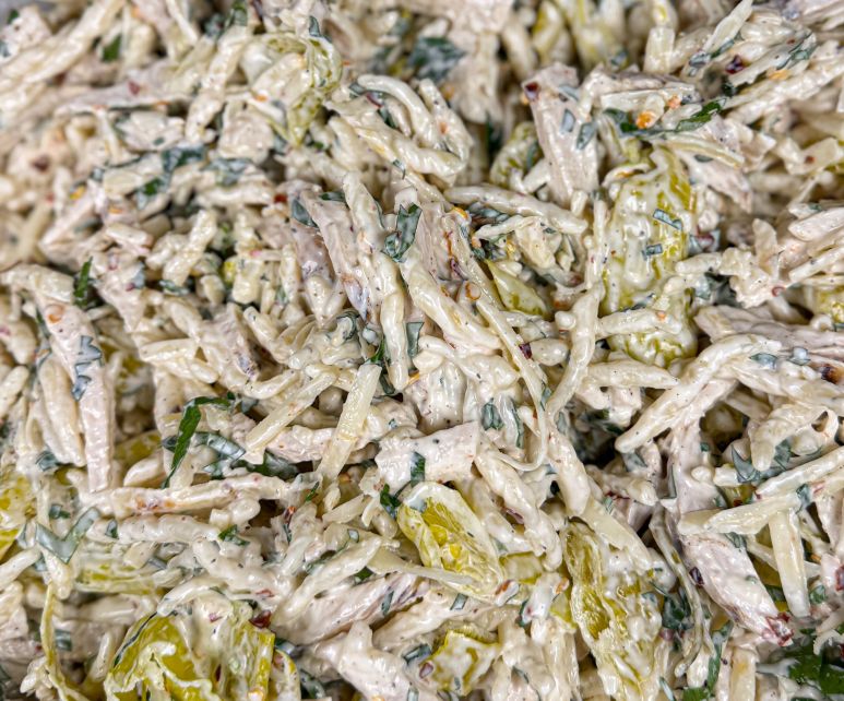Peppy Chicken Pasta Salad