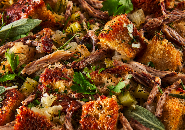 Traditional Stuffing with Duck Confit