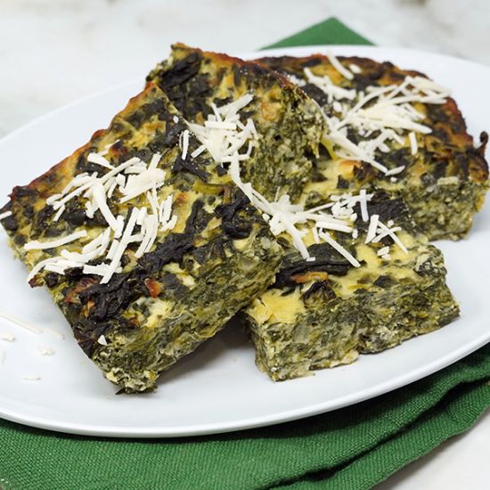 Creamed Spinach Souffle